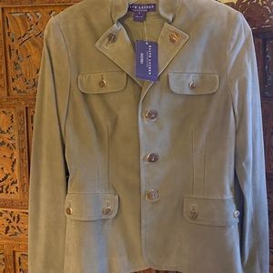 Ralph Lauren Collection Tan Reindeer Suede Blazer